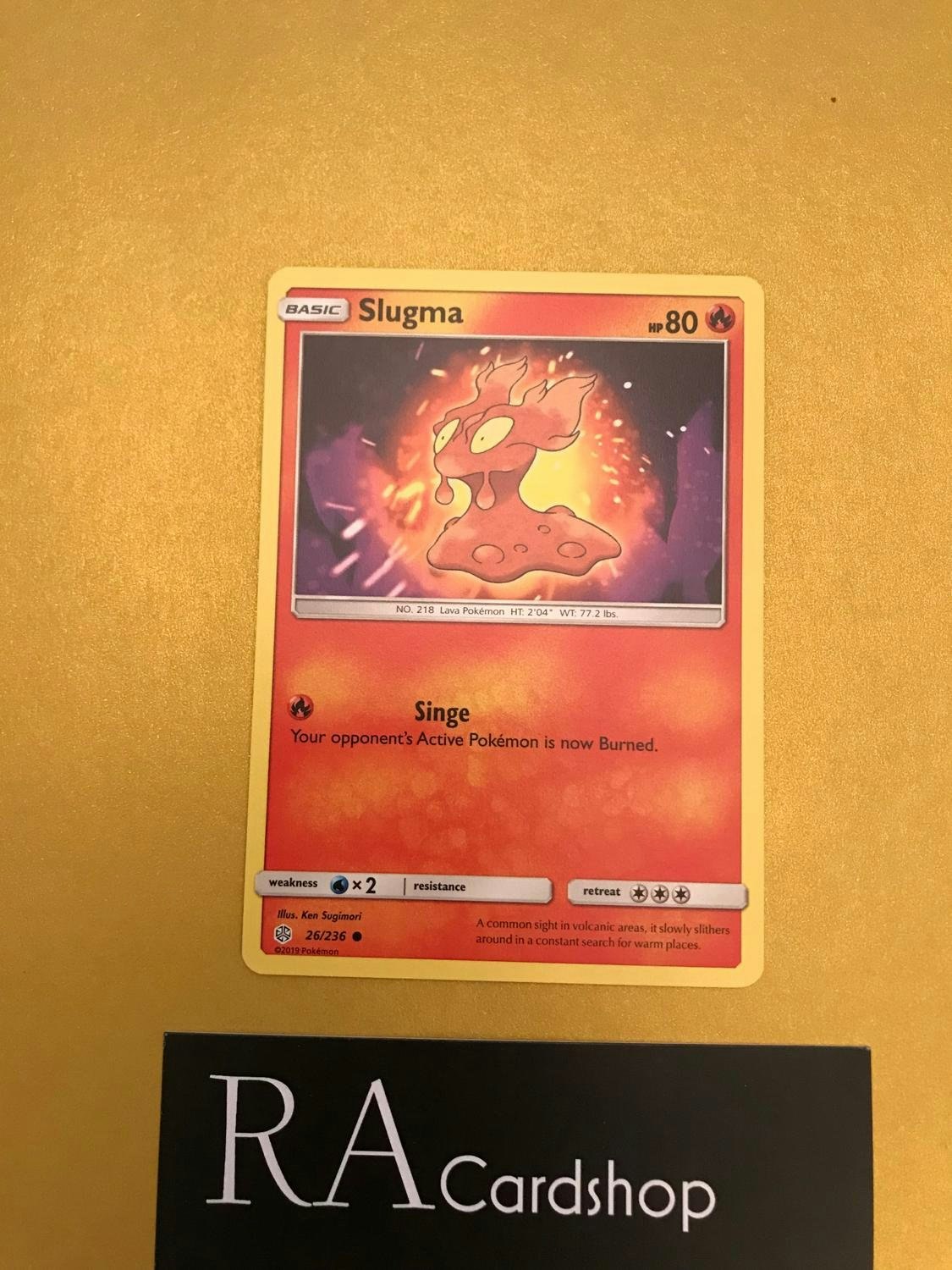 Slugma Common 26/236 Cosmic Eclipse Pokemon