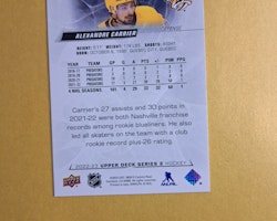 #352 Alexandre Carrier 2022-23 Upper Deck Series 2 Hockey