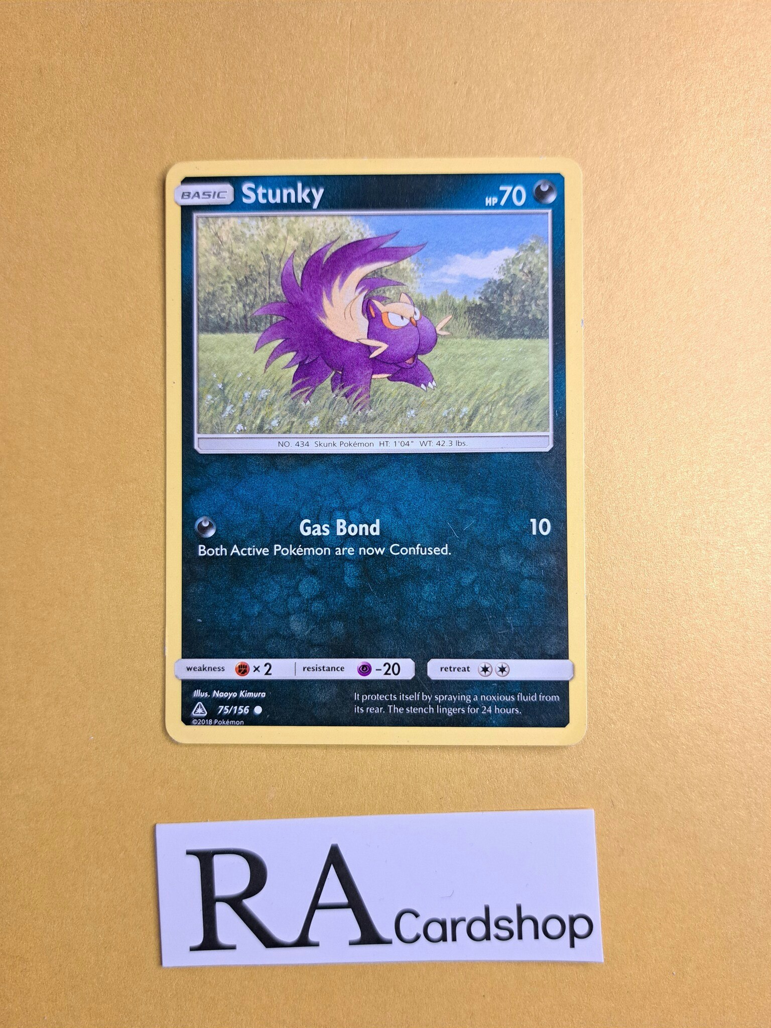 Stunky Common 75/156 Ultra Prism Pokemon Kort