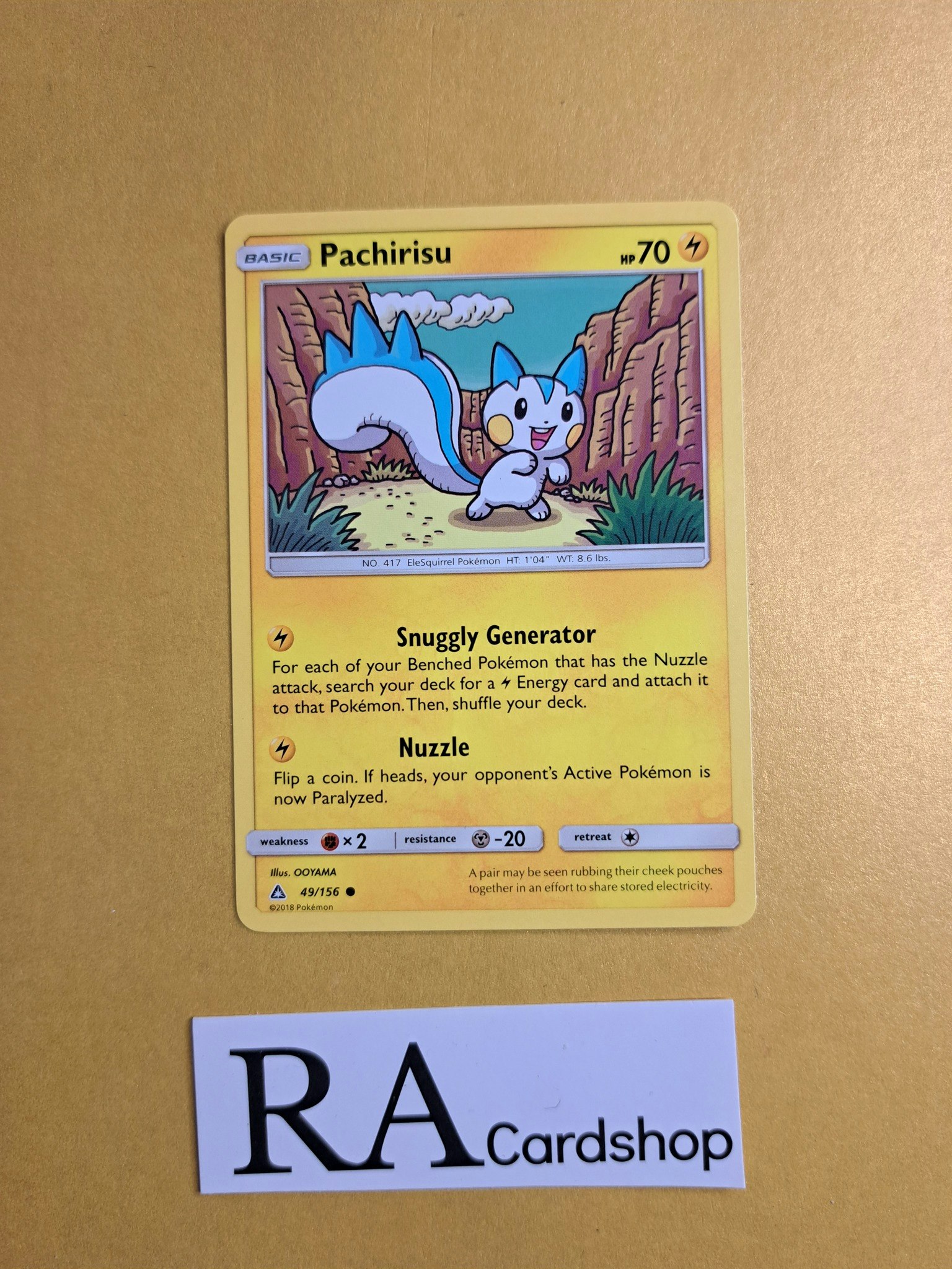 Pachirisu Common 49/156 Ultra Prism Pokemon Kort
