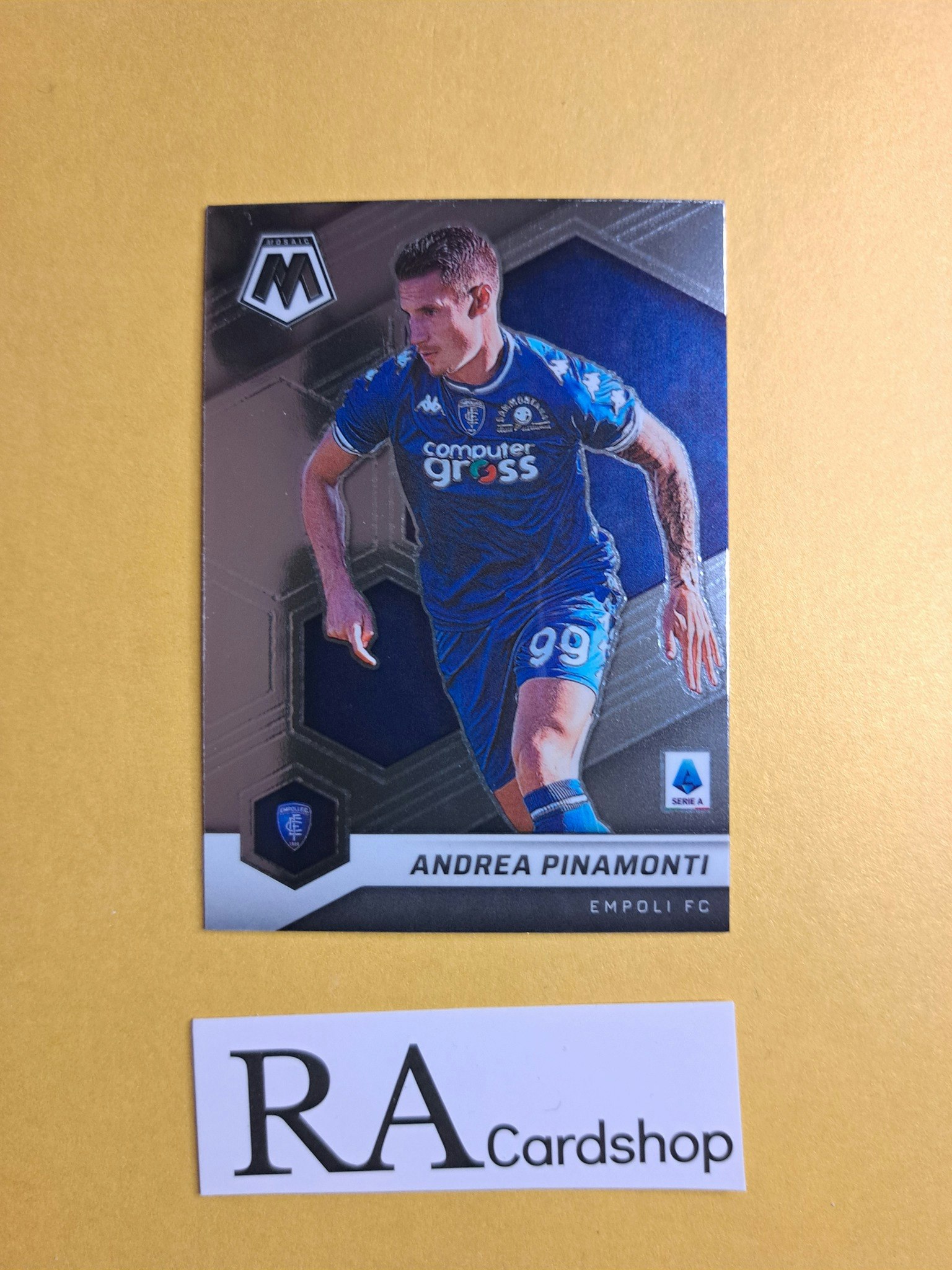 #195 Andrea Pinamonti 2021-22 Panini Mosaic Serie A Soccer Fotboll