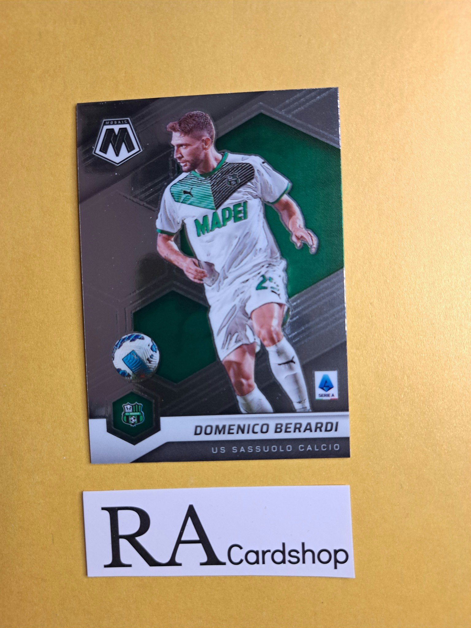 #103 Domenico Berardi 2021-22 Panini Mosaic Serie A Soccer Fotboll