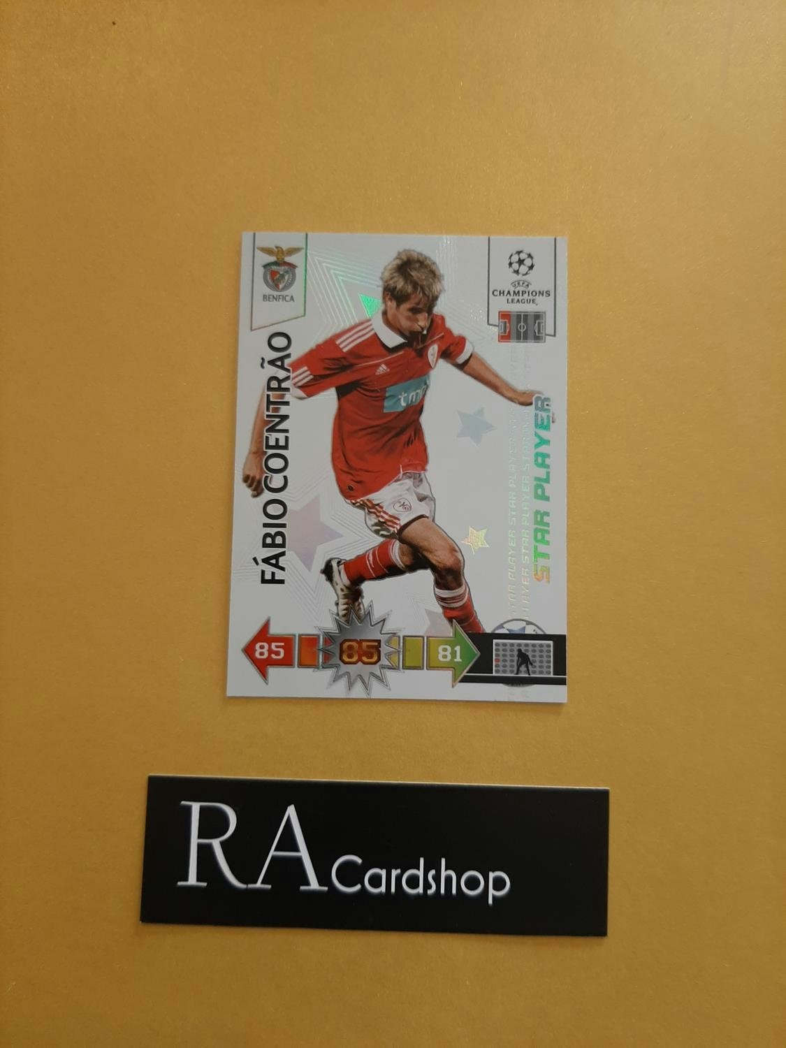 Fabio Coentrao Star Player Benfica EUFA Champions Leauge Adrenalyn XL 2010-2011