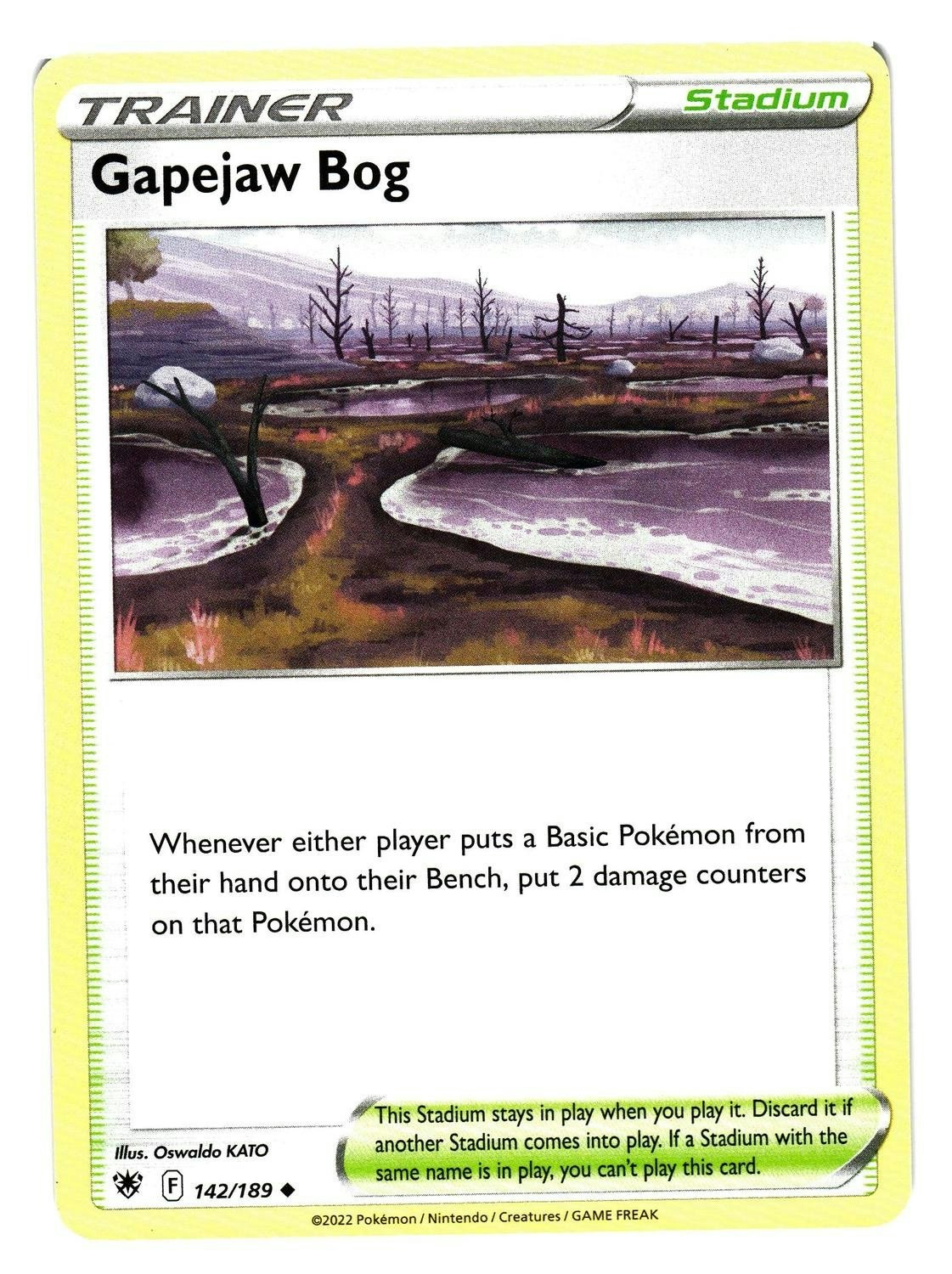 Gapejaw Bog Uncommon 142/189 Astral Radiance Pokemon