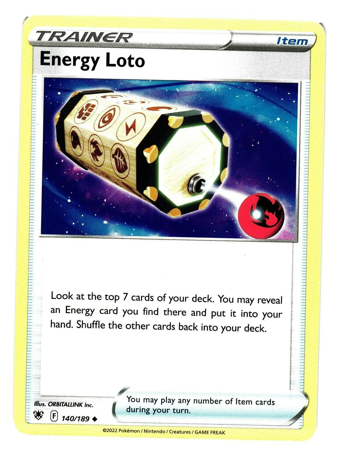 Energy Loto Uncommon 140/189 Astral Radiance Pokemon