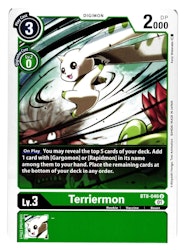 Terriermon Uncommon BT8-046 New Hero BT8 Digimon