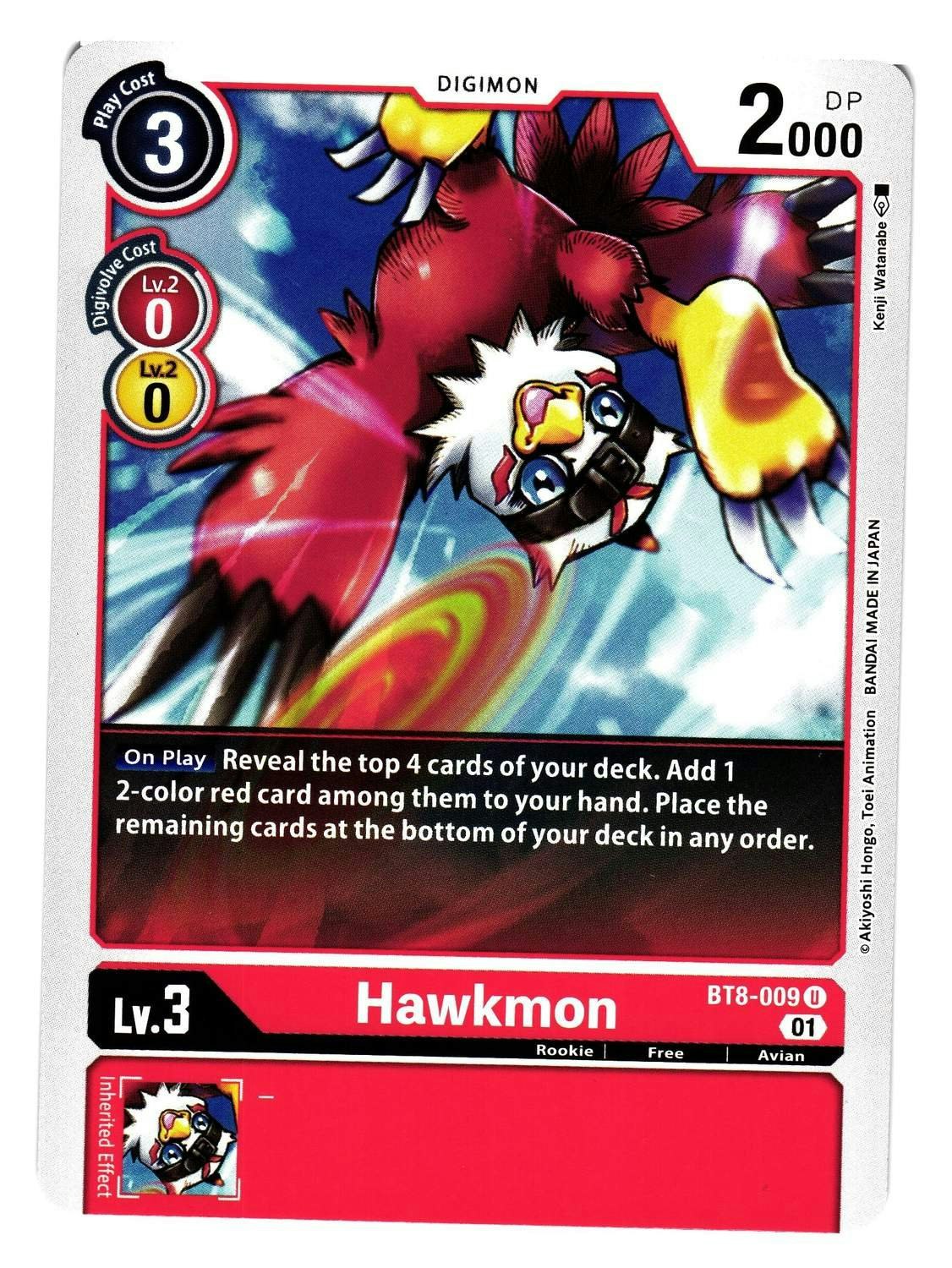 Hawkmon Uncommon BT8-009 New Hero Digimon