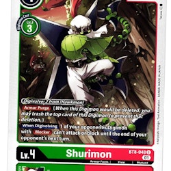 Shurimon Uncommon BT8-048 New Hero Digimon