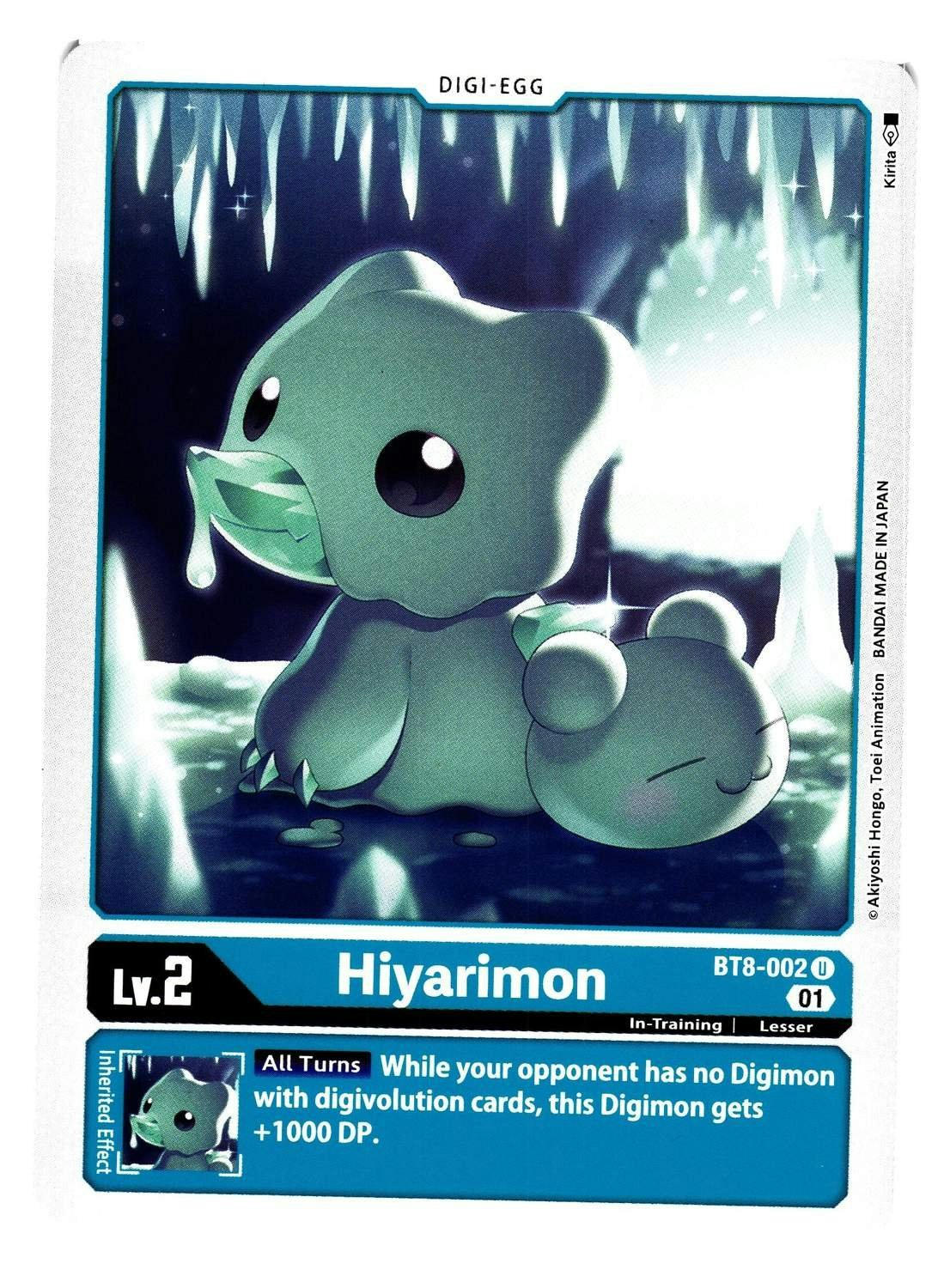 Hiyarimon Uncommon BT8-002 New Hero Digimon