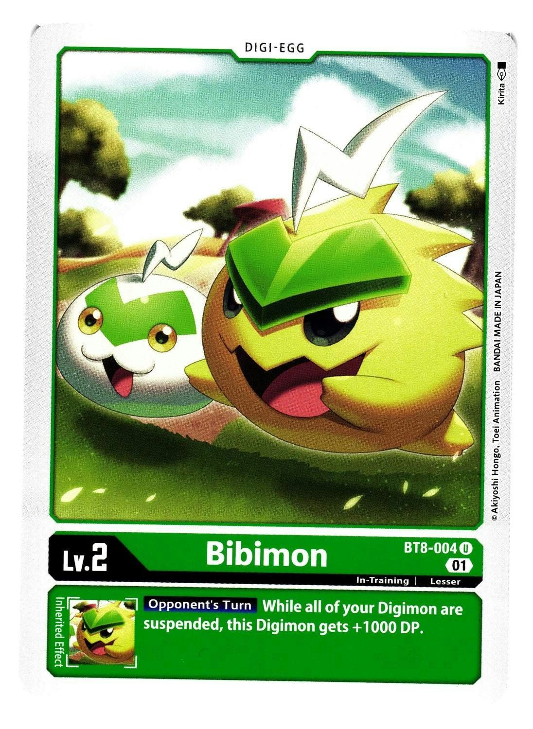 Bibimon Uncommon BT8-004 New Hero Digimon