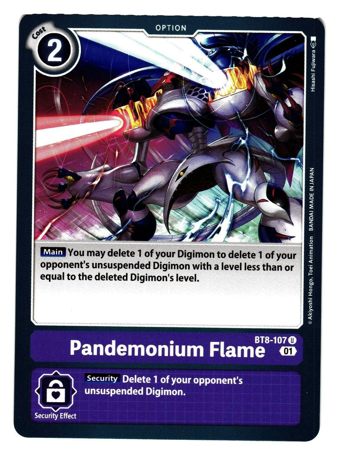 Pandemonium Flame Uncommon BT8-107 New Hero Digimon