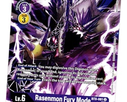 Rasenmon Fury Mode Uncommon BT8-081 New Hero Digimon