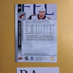 #507 Johan Larsson 2020-21 Upper Deck Extended Series Hockey