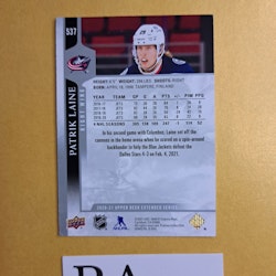 #537 Patrick Laine 2020-21 Upper Deck Extended Series Hockey