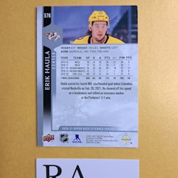 #578 Erik Haula 2020-21 Upper Deck Extended Series Hockey