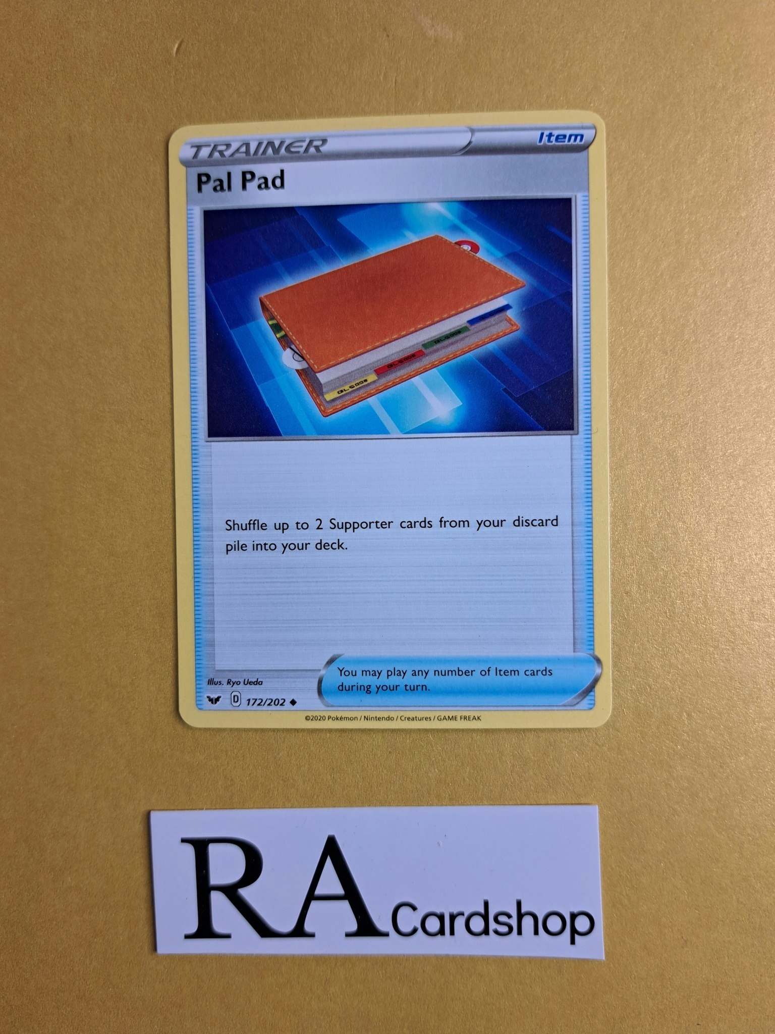 Pal Pad Uncommon 172/202 Sword and Shield Pokemon