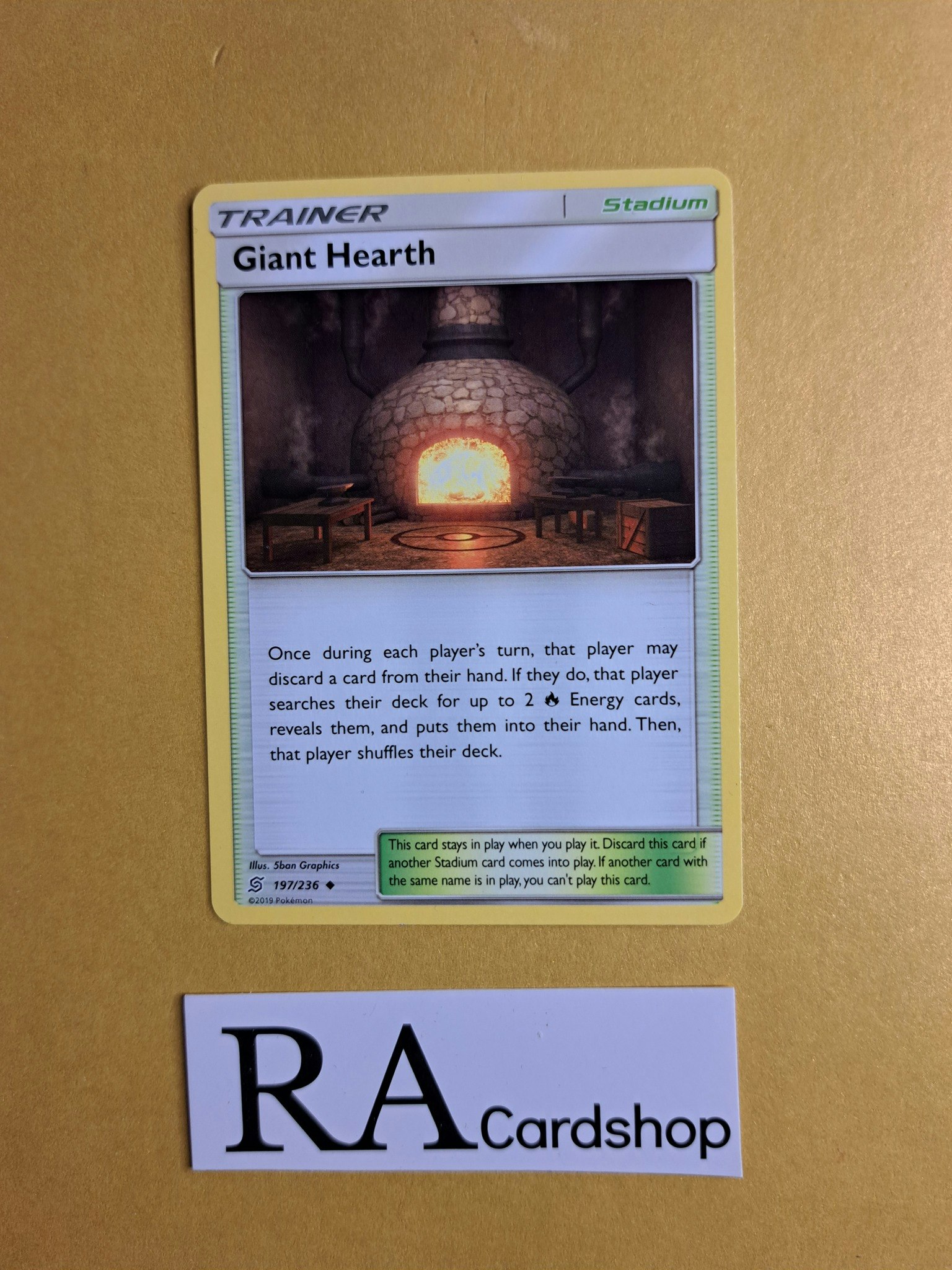 Giant Hearth Uncommon 197/236 Unified Minds Pokemon
