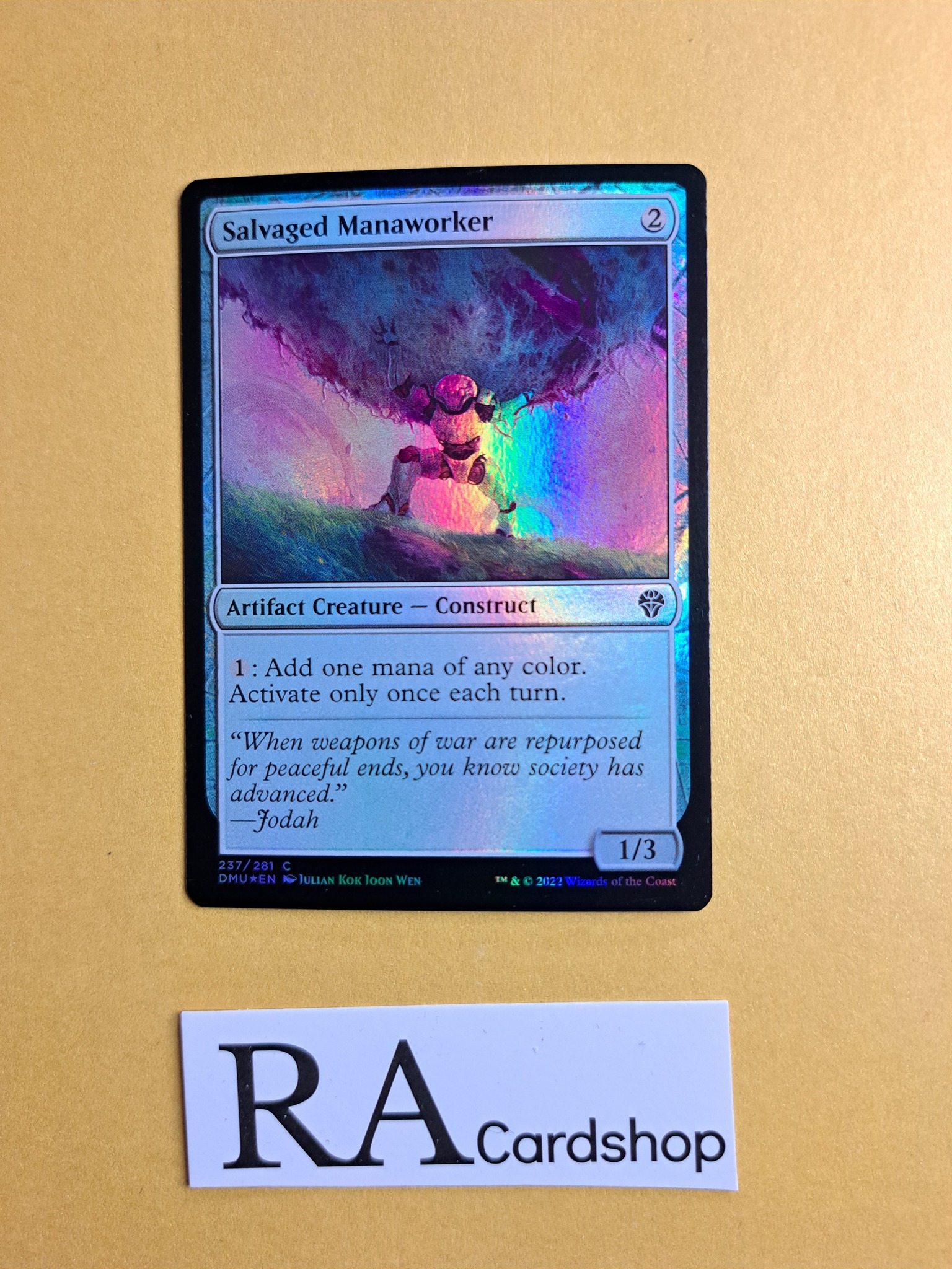 Salvaged Manaworker Common Foil 237/281 Dominaria United Magic the Gathering