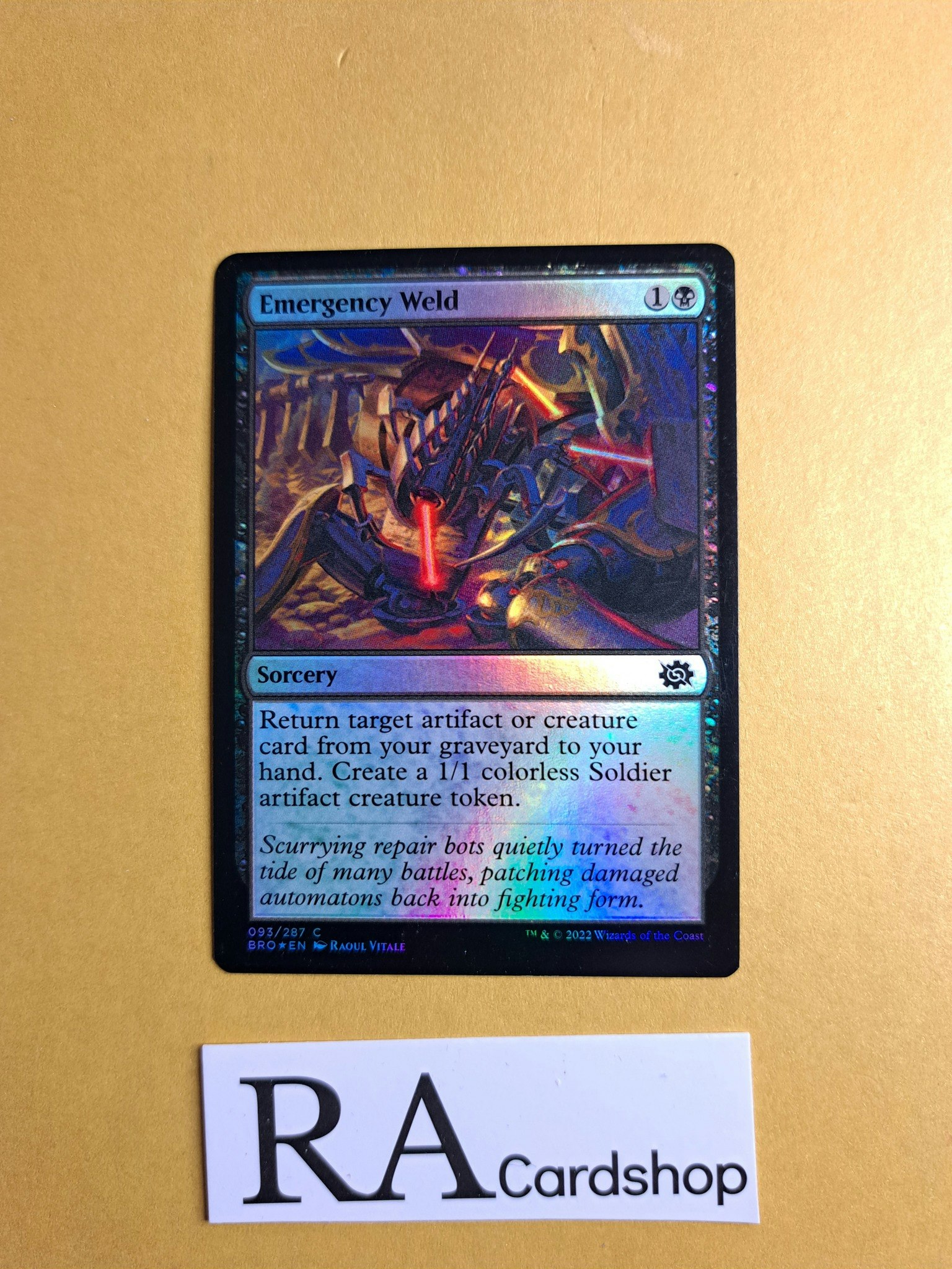 Emergency Weld Common Foil 093/287 The Brothers War Magic the Gathering