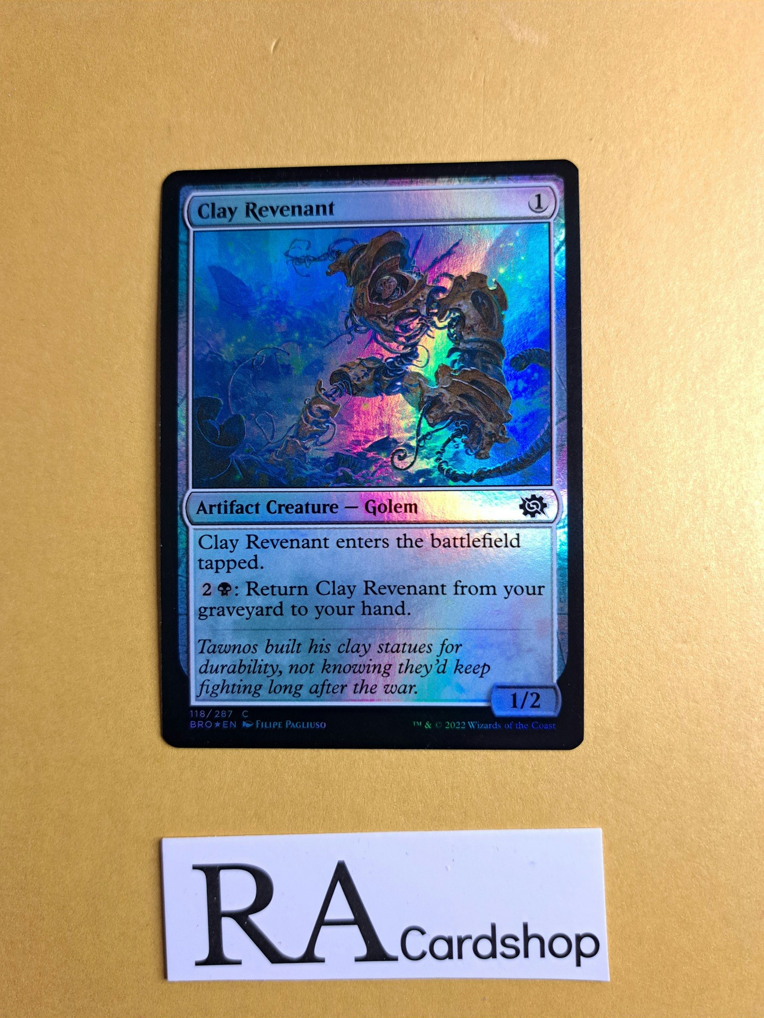 Clay Revenant Common Foil 118/287 The Brothers War Magic the Gathering