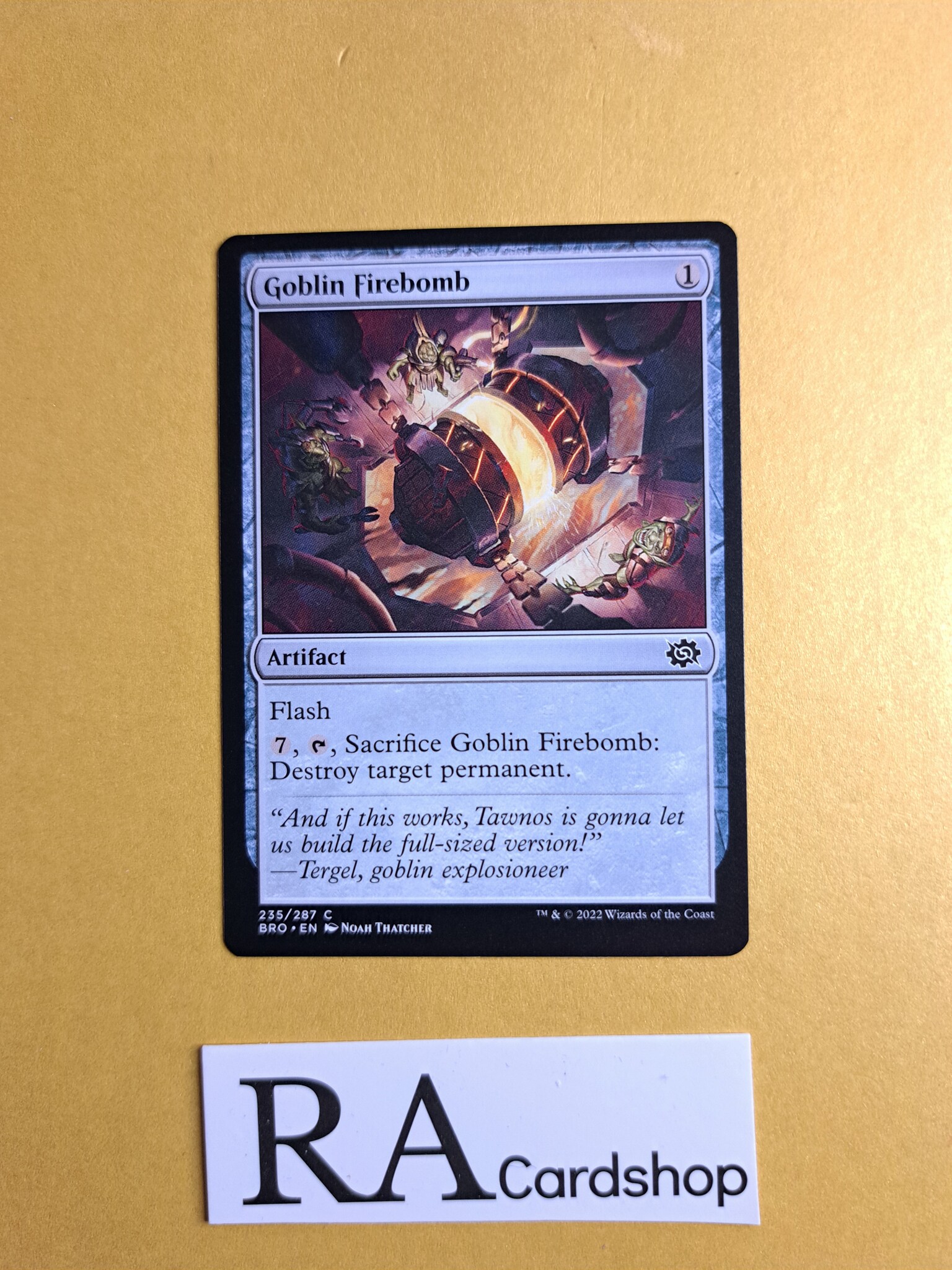 Goblin Firebomb Common 235/287 The Brothers War Magic the Gathering