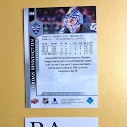 #655 Jordan Binnington 2020-21 Upper Deck Extended Series Hockey