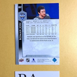 #657 Roman Josi 2020-21 Upper Deck Extended Series Hockey