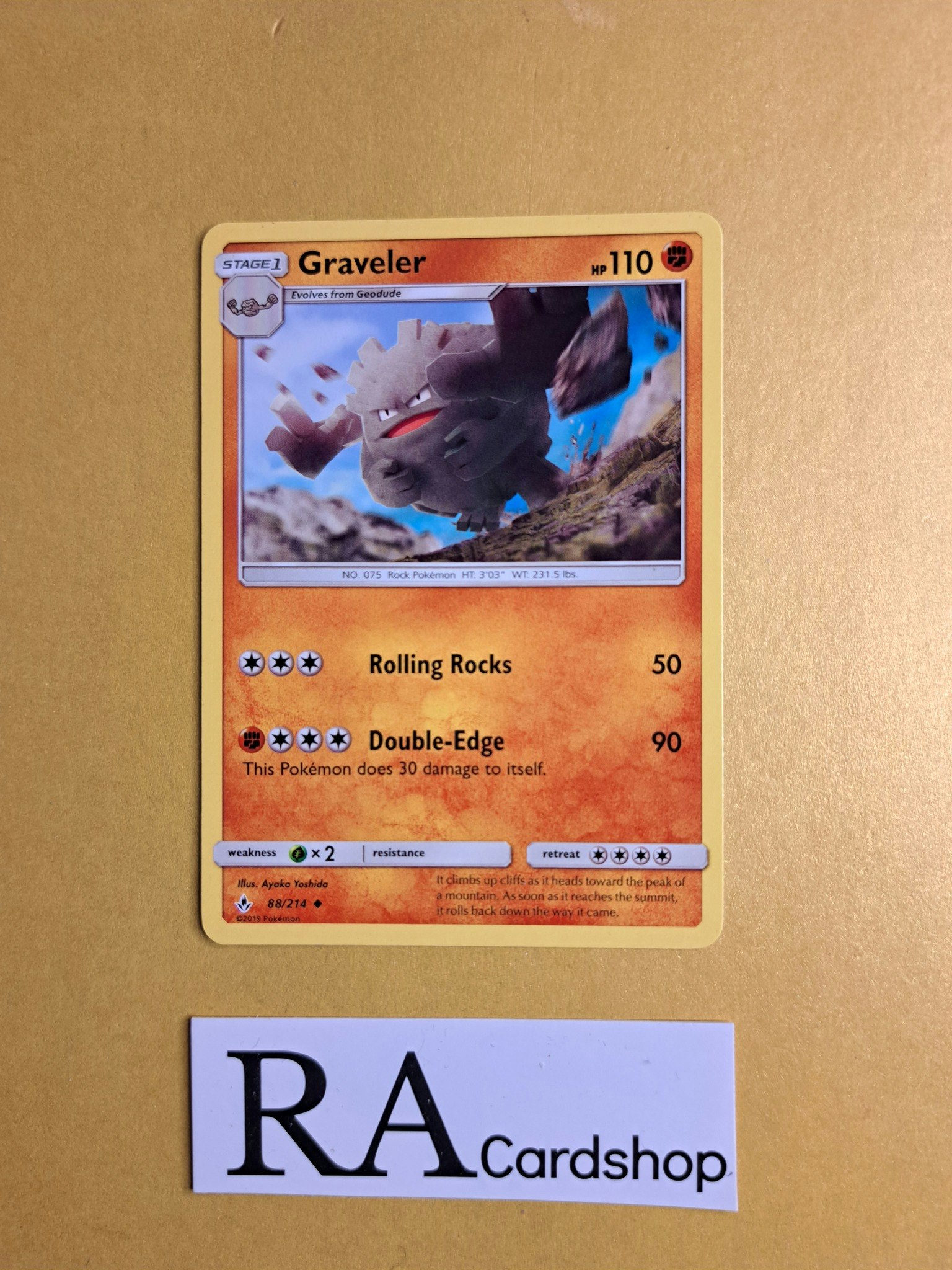 Graveler Uncommon 88/214 Unbroken Bonds Pokemon