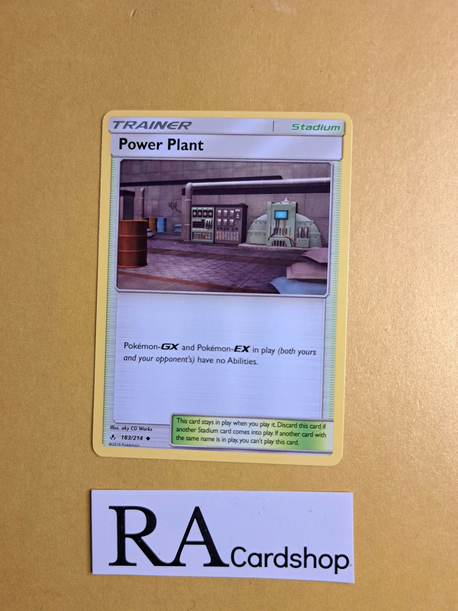 Power Plant Uncommon 183/214 Unbroken Bonds Pokemon