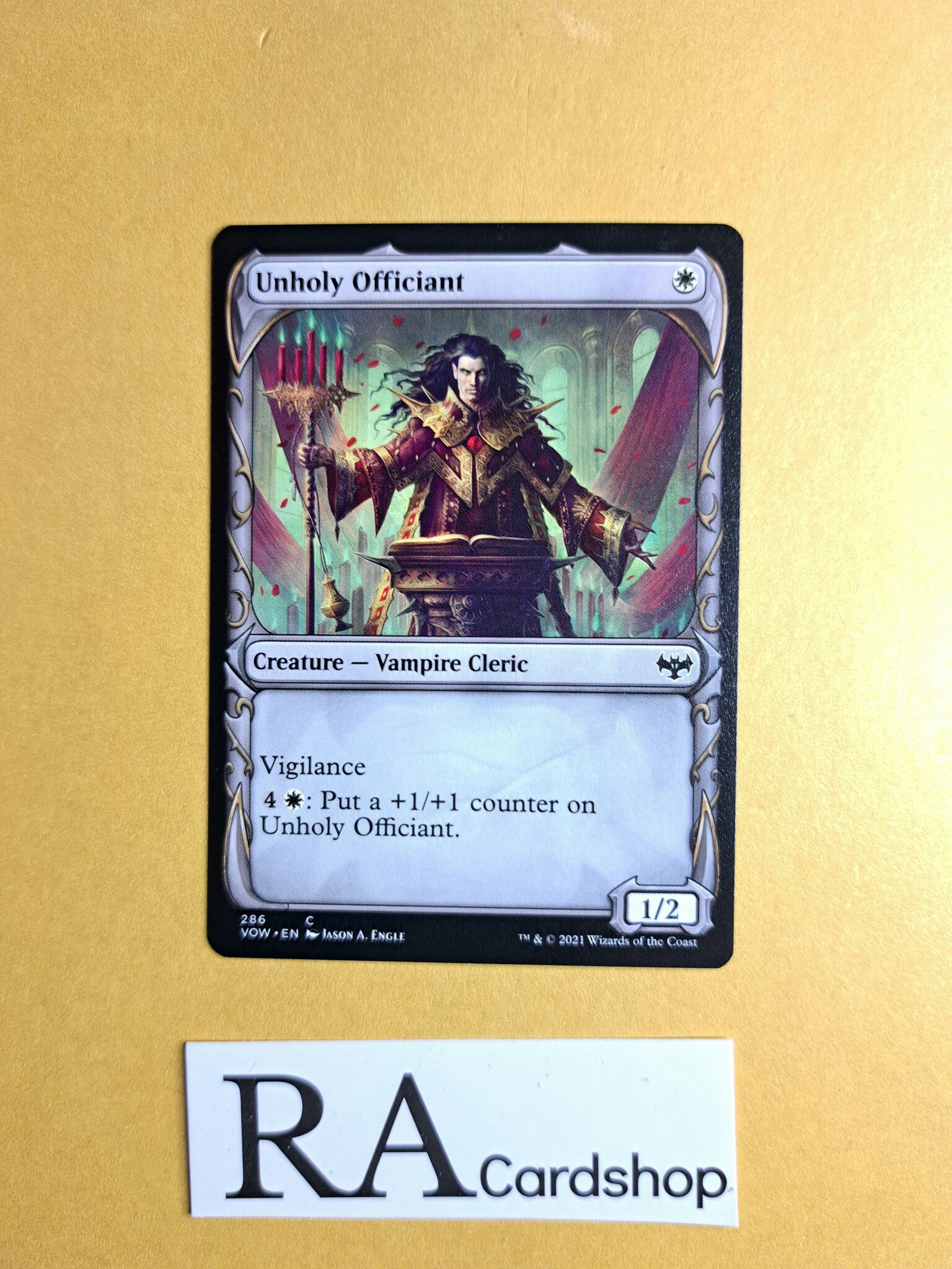Unholy Officiant Common 286 Innistrad: Crimson Vow Extras Magic the Gathering