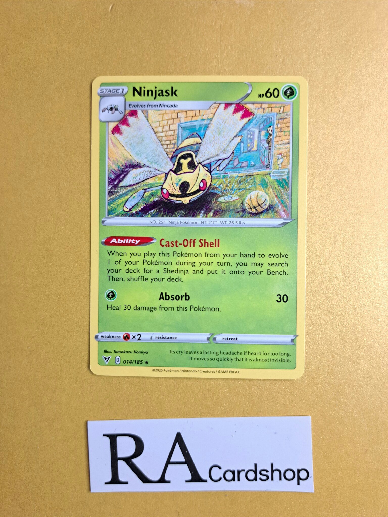 Ninjask Rare  014/185 Vivid Voltage Pokemon