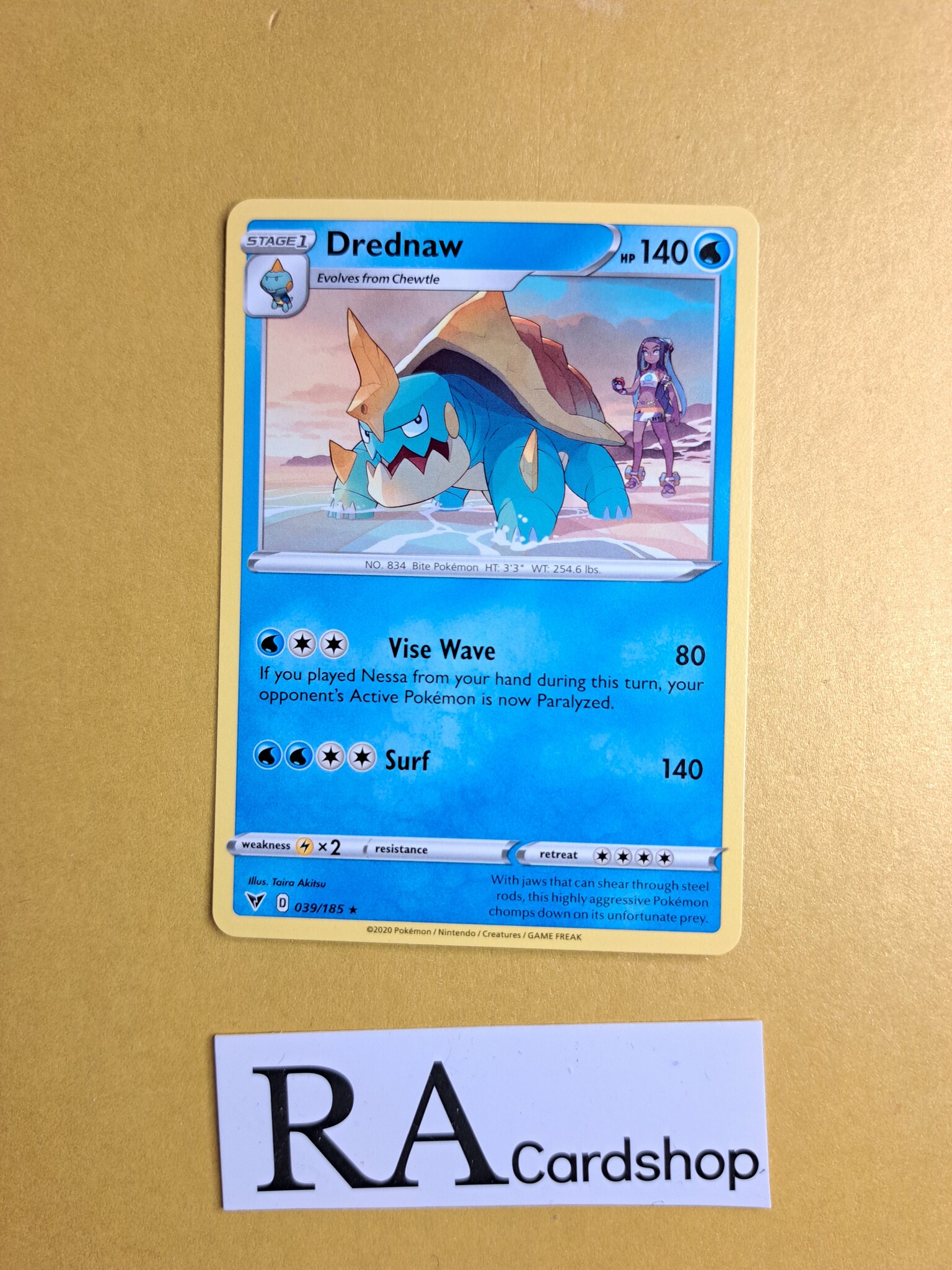 Drednaw Rare 039/185 Vivid Voltage Pokemon