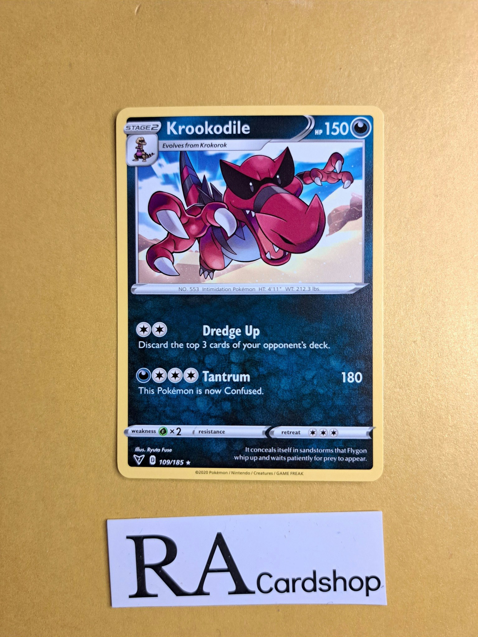 Krookodile Rare 109/185 Vivid Voltage Pokemon