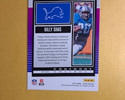 #92 Billy Sims 2022 Panini Score Football NFL