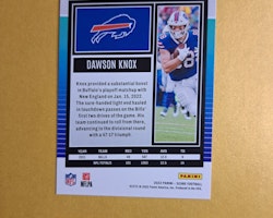 #266 Dawson Knox 2022 Panini Score Football NFL