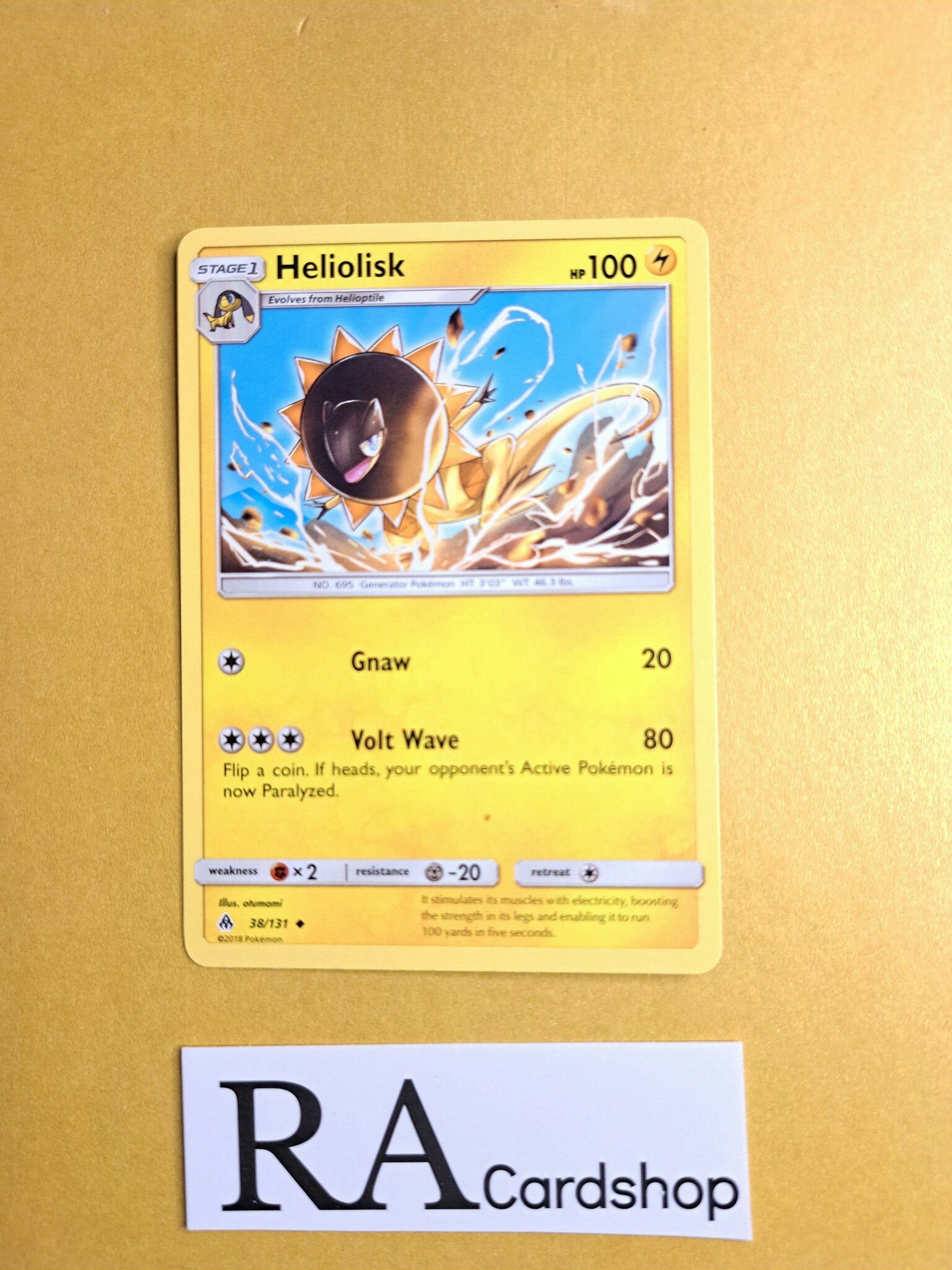 Heliolisk Uncommon 38/131 Forbidden Light Pokemon