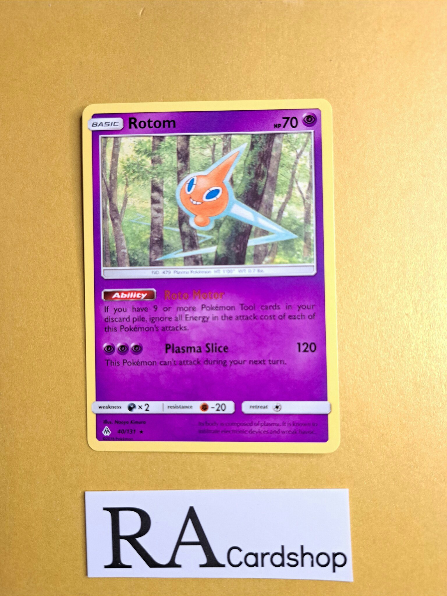 Rotom Rare 40/131 Forbidden Light Pokemon