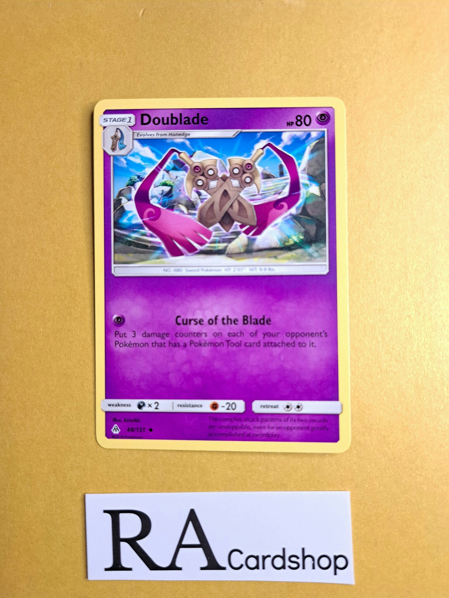 Doublade Uncommon 48/131 Forbidden Light Pokemon