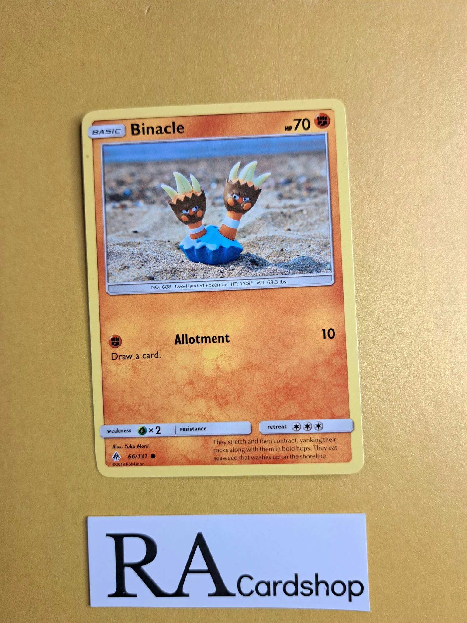 Binacle Common 66/131 Forbidden Light Pokemon