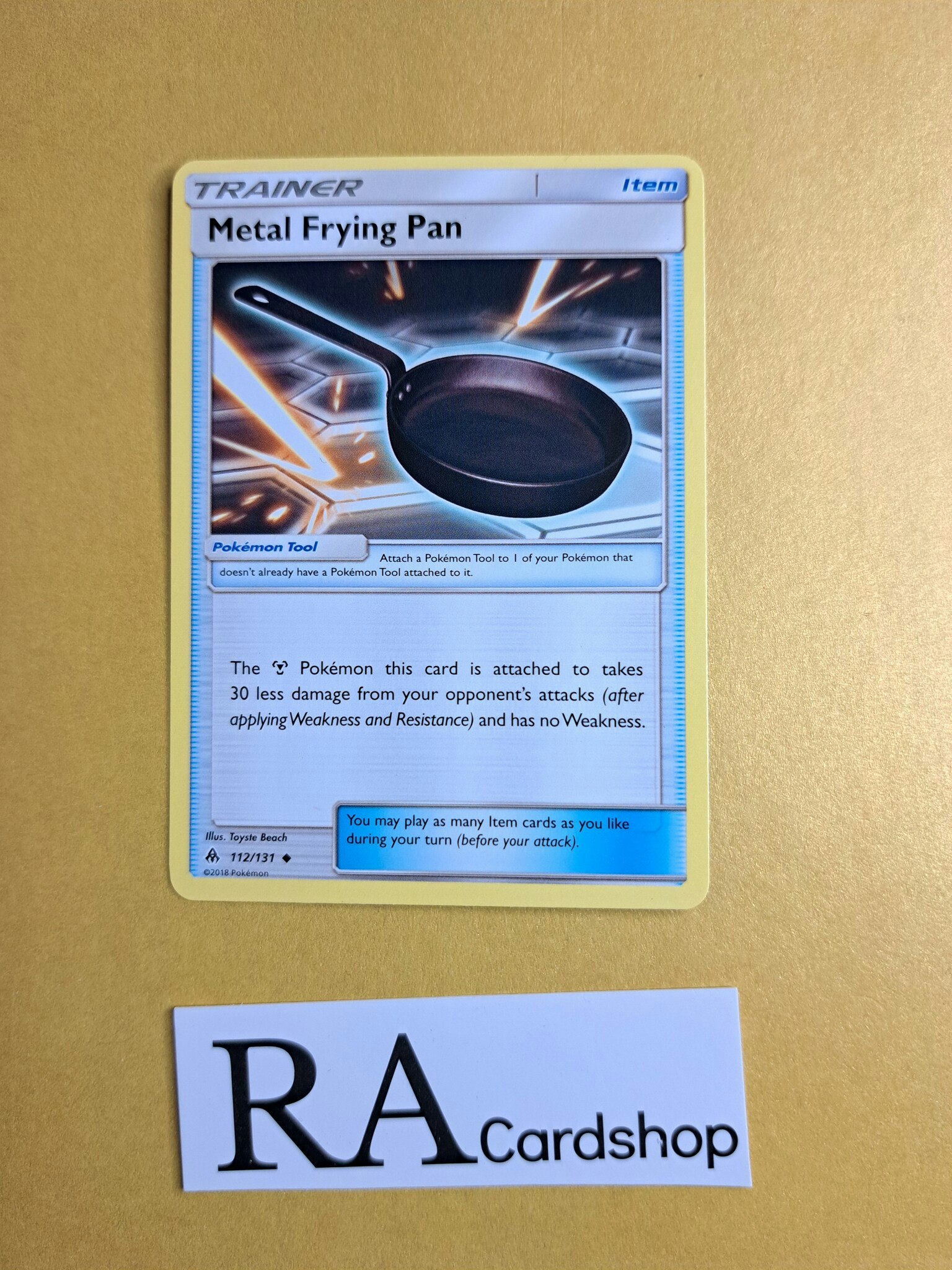 Metal Frying Pan Uncommon 112/131 Forbidden Light Pokemon