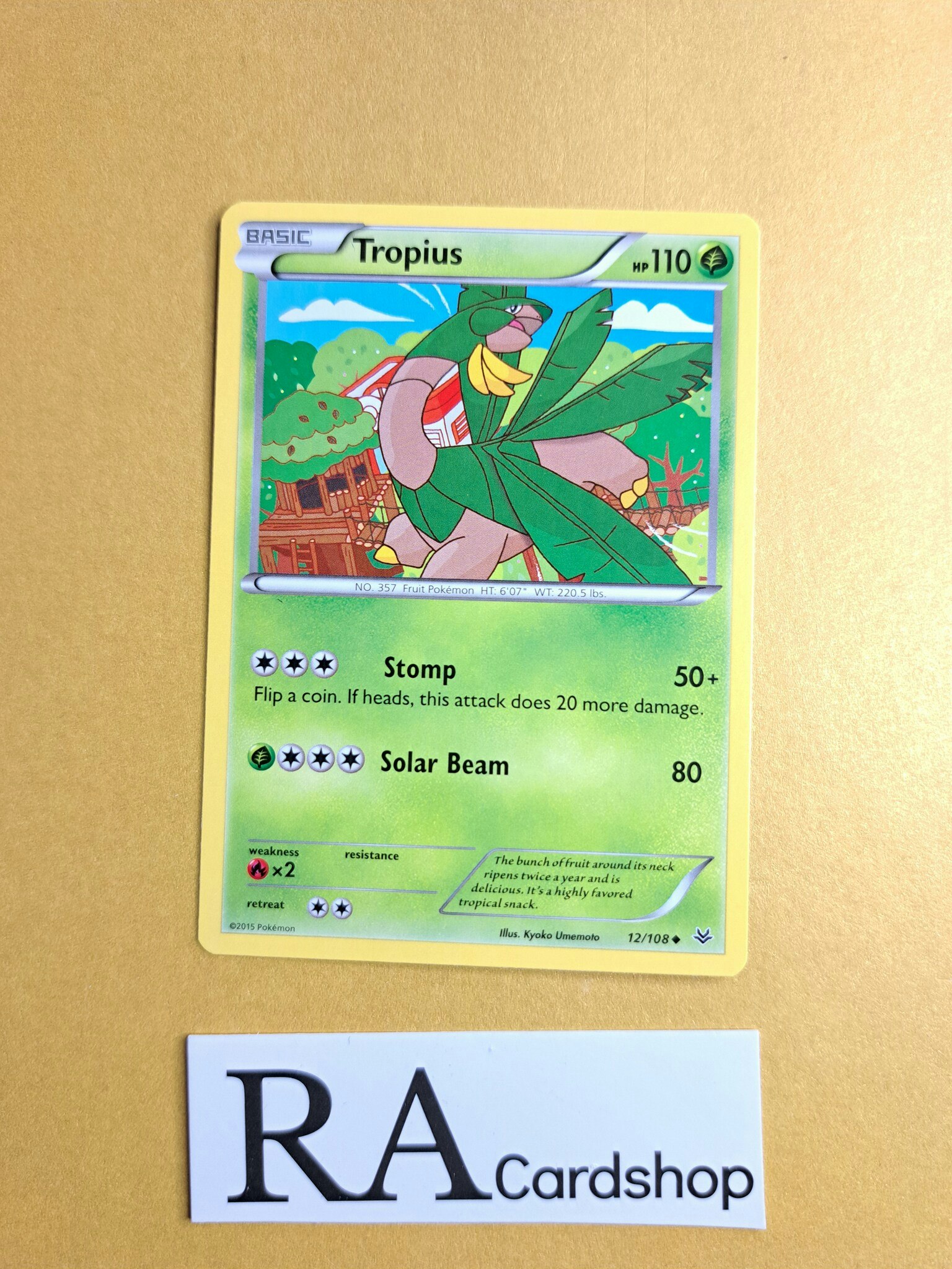 Tropius Uncommon 12/108 Roaring Skies Pokemon