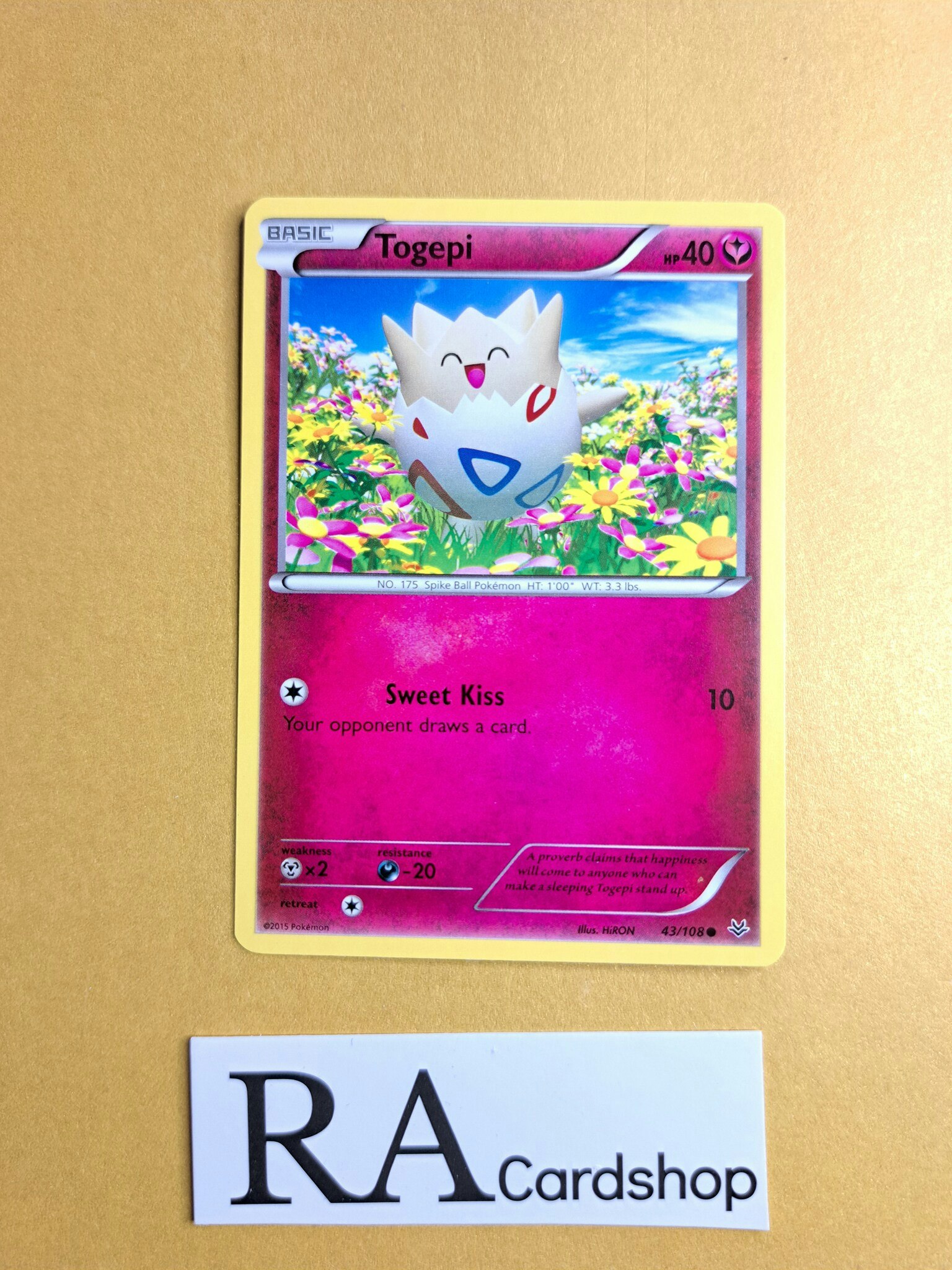 Togepi Common 43/108 Roaring Skies Pokemon