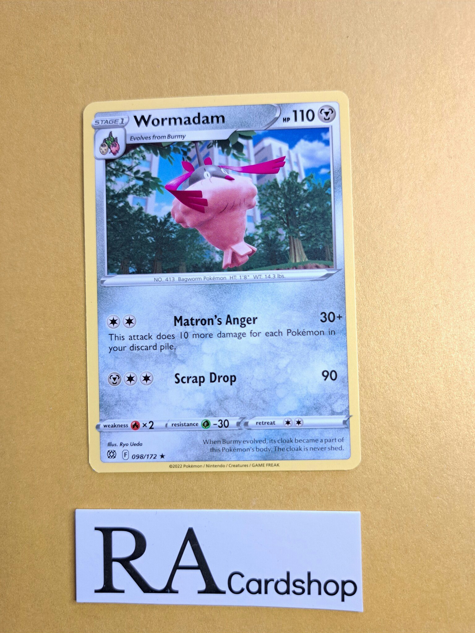 Wormadam Rare 098/172 Brilliant Stars Pokemon