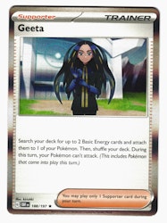 Geeta Holo Rare 188/197 Obsidian Flames Pokemon