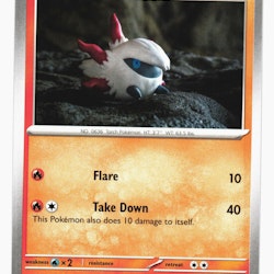 Larvesta Common 040/197 Obsidian Flames Pokemon