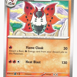 Volcarona Uncommon 041/197 Obsidian Flames Pokemon