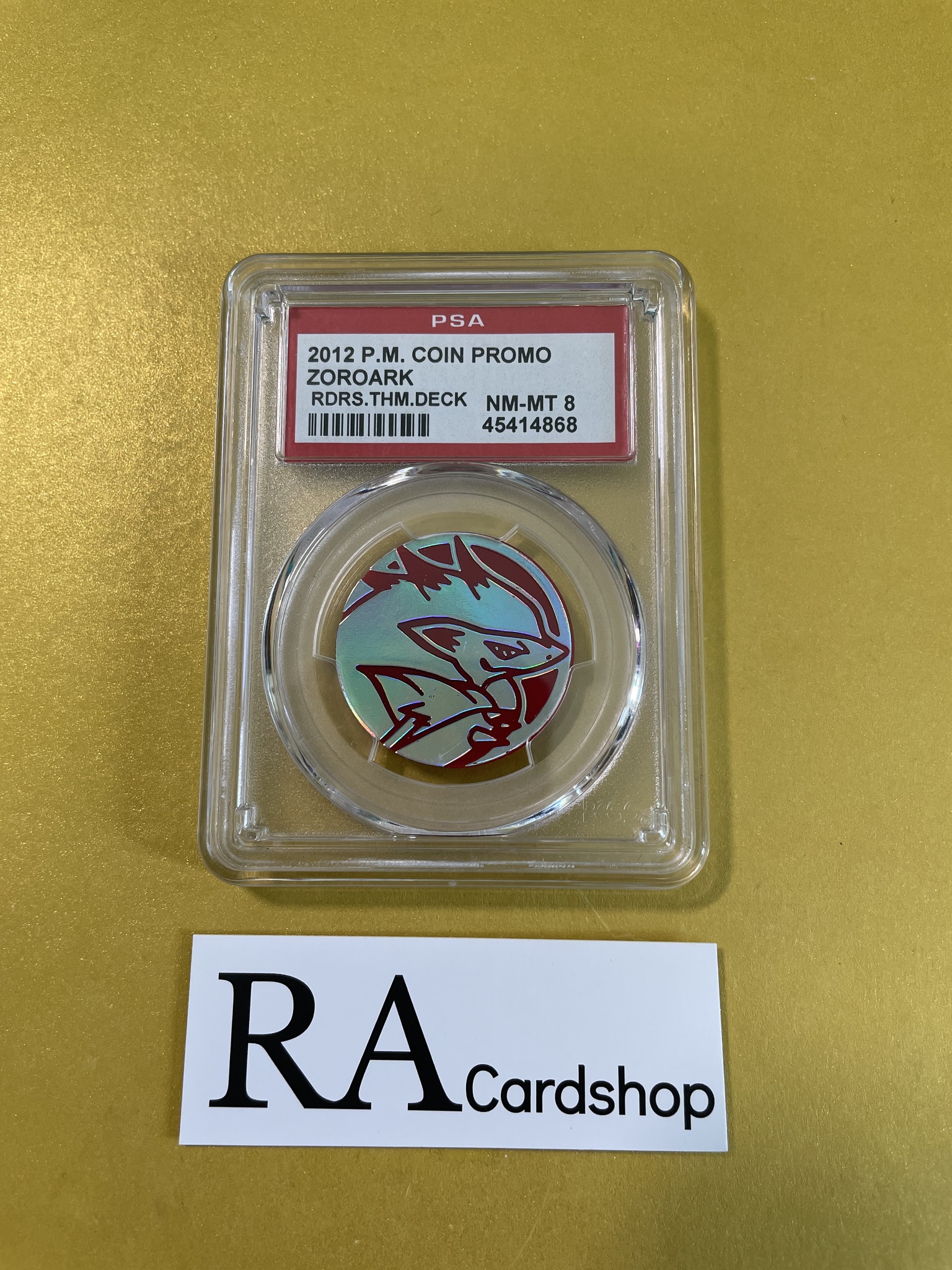 Zoroark Coin Promo Pokemon Graded Card 8 PSA