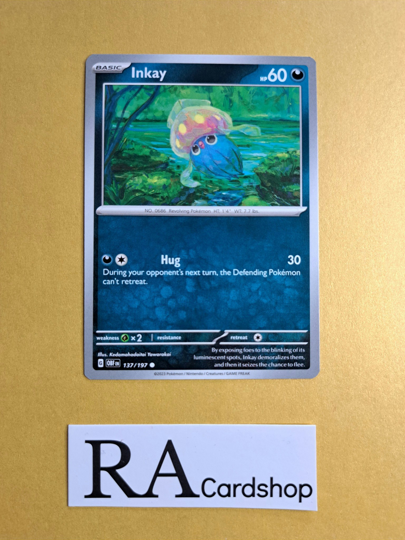 Inkay Common 137/197 Obsidian Flames Pokemon