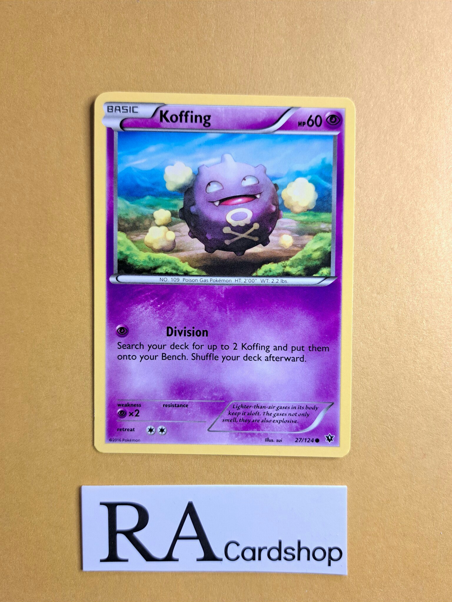 Koffing Common 27/124 Fates Collide Pokemon