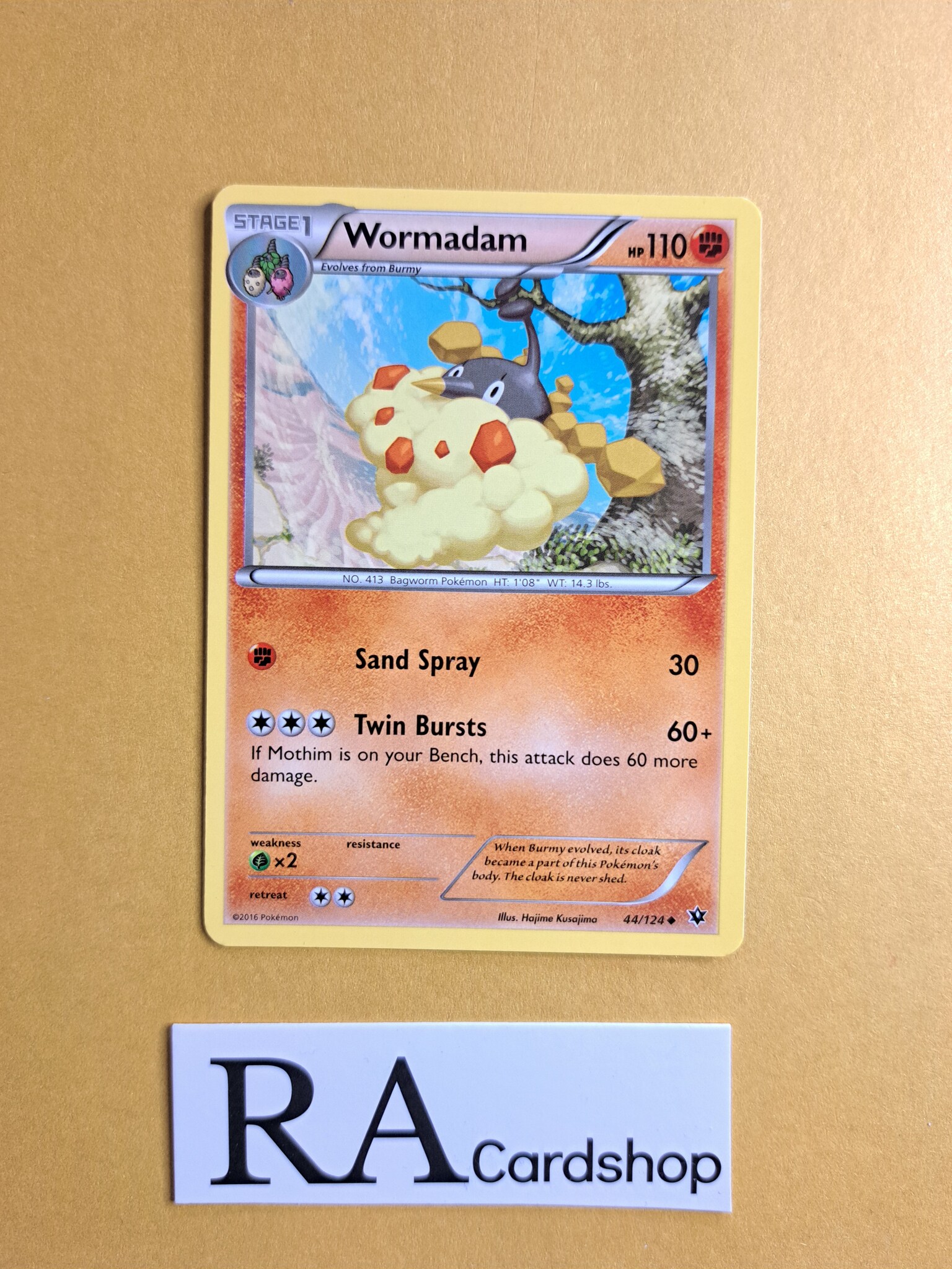 Wormadam Uncommon 44/124 Fates Collide Pokemon